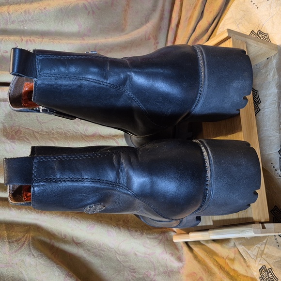 Harley Davidson Women's Amherst Moto Boots▪︎ Sz 9 - Picture 3 of 10